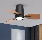 TALOYA Ceiling Fan with Lights and Remote Control 30 inch 30 inch, Walnut