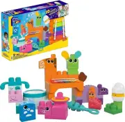 MEGA BLOKS Fisher-Price Sensory Building Toys Playset, Musical Farm Band with 40