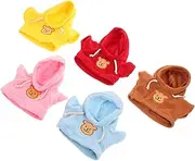 ifundom 5pcs Stuffed Animal Basic Clothes Plush Bear T-shirts Small Stuffed Animal Outfits Diy Toy Clothing