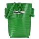 LONGCHAMP ROSEAU系列竹節鱷魚紋牛皮手機斜背包(綠)/平行輸入