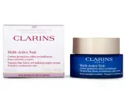 Clarins Multi - Active Night Cream for DRY SKIN 1.6oz - NEW IN BOX