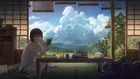 Anime clouds girls short hair dark brown eyes landscape Custom Gaming Mat Desk
