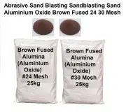Abrasive Sand Blasting Sandblasting Sand Aluminium Oxide Brown Fused 24 30 Mesh