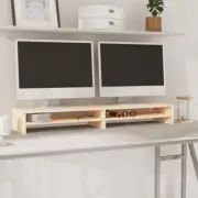 NNEVL Monitor Stand 100x24x13 cm Solid Wood Pine