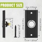 Sleek Metal LED Lighted Doorbell Push Button Easy Replacement Weatherproof
