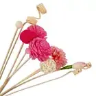 9x Flower Rattan Reed Diffuser Sticks Replacemrnt Bathroom Fragrance Home Decor