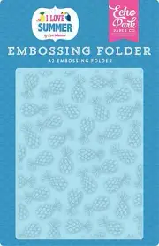 Echo Park Paper I LOVE SUMMER A2 Embossing Folder - Summer Pineapples