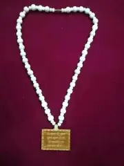 Hare Rama Hare Krishna Locket with Tulsi Mala/Iskon Tulsi Mala.