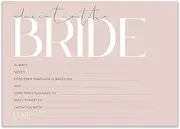 Hen Party Games- Hen Party Games Blush Pink Design - Hen Party Accessories- Elegant Classy Hen Party Games (x10 Advice To Bride Cards)