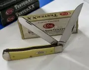CASE XX 2008 YELLOW DELRIN CHROME VANADIUM TRAPPER KNIFE 3264CV IN BOX B49