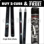 Eight Ball Mafia Combo Deal - Buy 2 Pool Cues & Get a FREE Cue Case