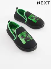 Black/Green Minecraft Cupsole Slippers (D89821) | $35 - $42