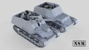 NSM German Hummel or Hummel Ammo Carrier, For Bolt Action, Achtung Panzer