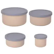 Silicone Food Storage Containers with Lids Leak Proof Space Saving D