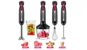 LINKChef Immersion Blender, 20-Speed 1000W 5-in-1 Immersion Hand & Stick Blender