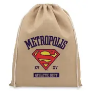 Superman Metropolis Athletic Department Christmas Hessian Sack