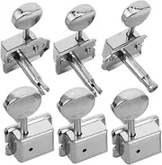 BAZEITFLOW Portable Tuning Pegs for Electric Guitar Guitar Tuning Pegs Metal Split Shaft