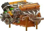 Model Engine, Resin Sculpture for Home Decor, Mechanical Ornament, Eye Catching Engine Style, Retro Resin Figurine Table, Decoration Craft for Desk Bookshelf Display, 15x11x10.5cm