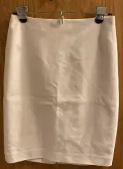 Express White Lined Mini Pencil Skirt Size 2 NWT