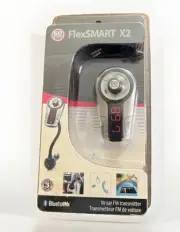 Go Groove Flex Smart X2 Bluetooth Car Radio FM Transmitter With USB Charging