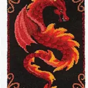 Magic Threads: Enchanting Latch Hook Rug Kit - DIY Handcrafts for Kids & Adults.