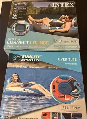 Combo River Run Connect Lounge + Sunlite Sports River Tube.
