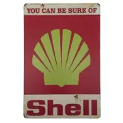 Shell Clam Tin Sign 30x20cm