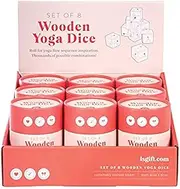 Is Gift Wooden Yoga Dice Set, Natural
