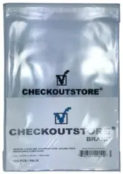 CheckOutStore Crystal Clear Golden Age Thick Comic Book Bags Sealable Flap