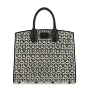 Pattern printed handbag One size Black
