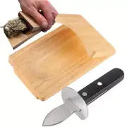 Oyster Shucking Opener Shucker Seafood Clamp Tool Set Holder Shellfish Hand Tool