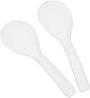 CHILDWEET 2Pcs Convenient Non Stick Rice Spoon Safe Rice Paddle for Home Use for Kitchen Dining Easy to Clean