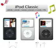 Apple iPod Classic 7th Generation Black/Silver 80/160/256/512/2TB Latest Model