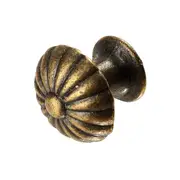 10 Pcs Retro Drawer Pull Handles Jewelry Case Cabinet Cupboard Knobs Mushroom Antique Flower Pattern Carve