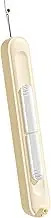 2 in 1 Needles Threader Seam Ripper, Retractable Threader Plug-in Needle Threader, Portable Seam Remover Tool, for Sewing,Knitting,Crossstitch,Embroidery (White)