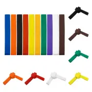 Karate TaeKwonDo Belt, Middleweight Martial Arts Double Wrap Solid Rank Belt