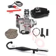 49cc 50cc 2 Stroke Engine Motor Exhaust Kit Pocket Dirt Bike Scooter Go Kart ATV