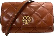 [Tory Burch] Women's Willa Glazed Chain Wallet (Dark Whiskey), Dark Whiskey, Shoulder Bag