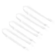 4 Pcs Shoulder Strap Adjustable Swivel Clips Hooks Buckle Slide, White