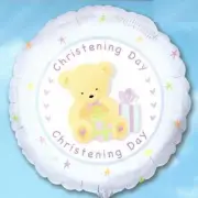 Balloon 18" Chrisenting Day Blue Mylar Foil Balloon Party Decorations Gifts