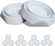 Bed Bug Interceptors with Anti Skid Pads | Bed Bug Trap | Bed Bug Traps and Detectors | Bed Bug Traps for Bed (White-12 Pcs)