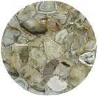 24" White Marble Natural Agate Inlay Coffee Side Table Top For Thanksgivings