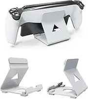 TIMEYUE Stand for Lenovo Legion Go, Non-Slip Stand Matte Aluminium Dock Stand Base Compatible with Steam Deck/Sony PlayStation Portal White