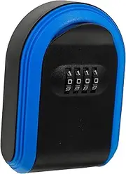 VILLFUL Wall Mount Key Lock Box with Resettable Combination Secure Storage for Spare Keys USB Drives and Valuables Compact Easy to Use Lock Box for Home Safety