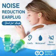 Pair Silicone Ear plugs 25db Earplugs Sleeping Shooting Reusable Noise Reduction