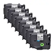 8PK For Brother P-touch PT- 9200 TZ-151 TZe-151 Black on Clear Label Tape 24mm