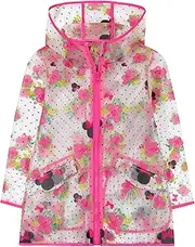 [ABG Accessories] Girls Coat Toddler Raincoat 2-7 Years-Kids Rain Poncho Clear with Hood