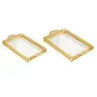 Vanity Tray Hotel Kitchen Events Living Room Dish Serving Tray with Handle