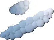 Cloud Arm Rest Keyboard, Desk Cloud Wrist Pad, Cute Keyboard Rest, Comfortable Foam Keyboard Rest, Non-Slip Gradient Color Wrist Pad for Enhanced Palm Support