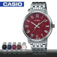 在飛比找momo購物網優惠-【CASIO 卡西歐】型男必備_不鏽鋼錶帶_羅馬數字_礦物玻